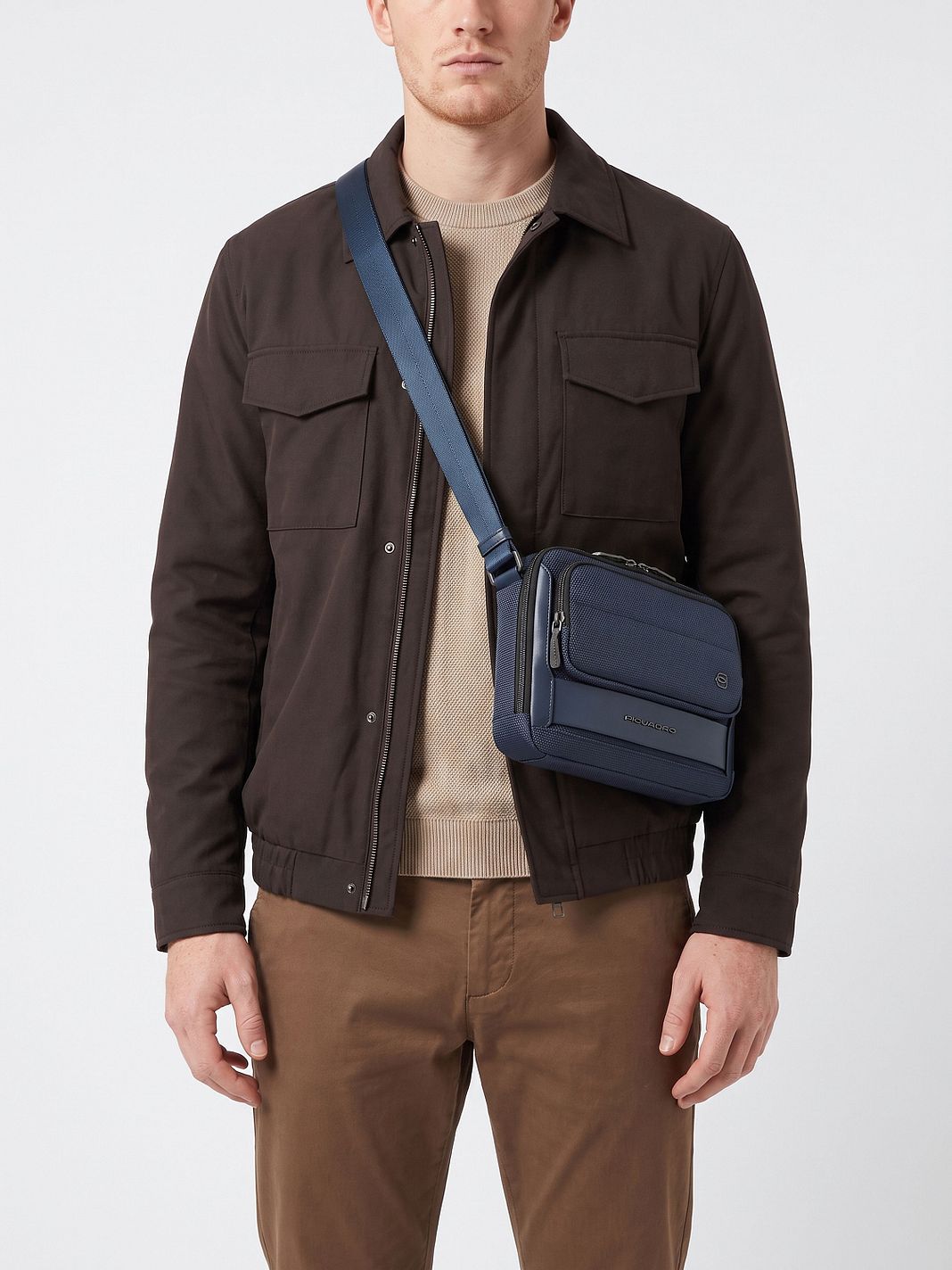 Piquadro Oberon Crossbody taška RFID ochrana 24 cm