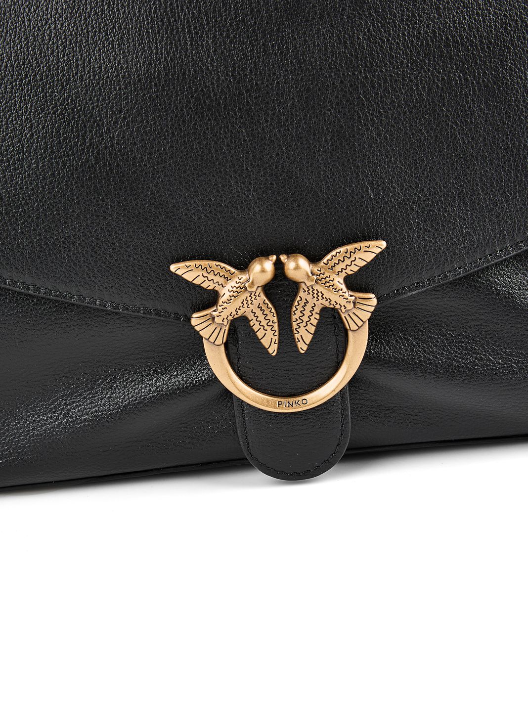 PINKO Love Satchel Big Borsa a tracolla Vera Pelle 36 cm PINKO Love Satchel Big Borsa a tracolla Vera Pelle 36 cm