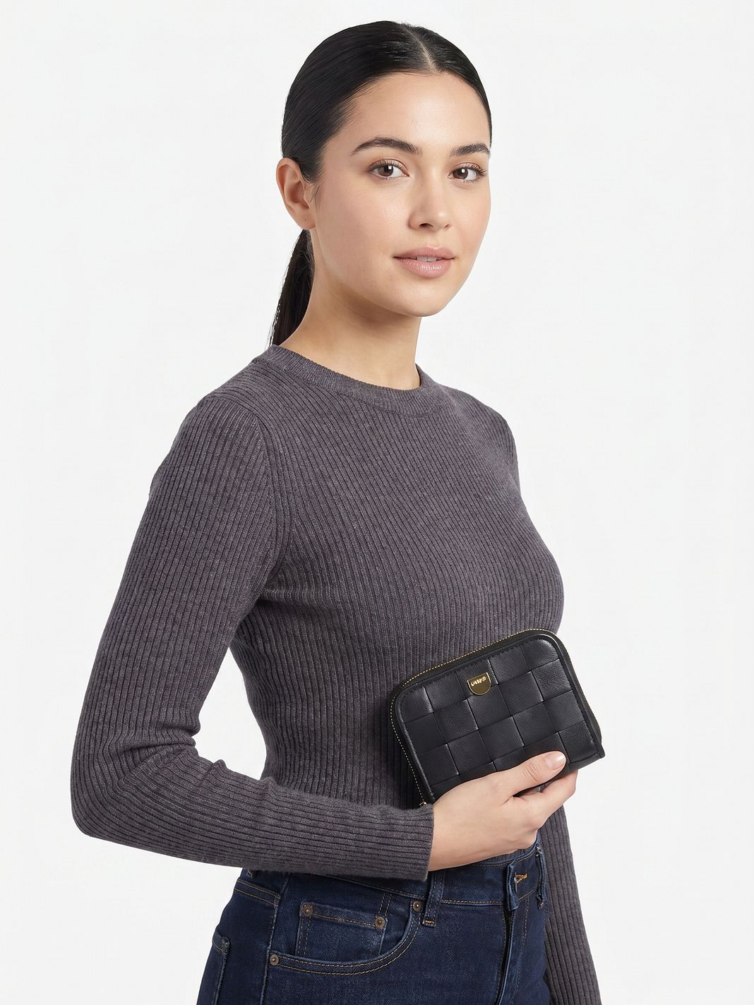 DuDu Woven Cartera Piel natural 10 cm DuDu Woven Cartera Piel natural 10 cm