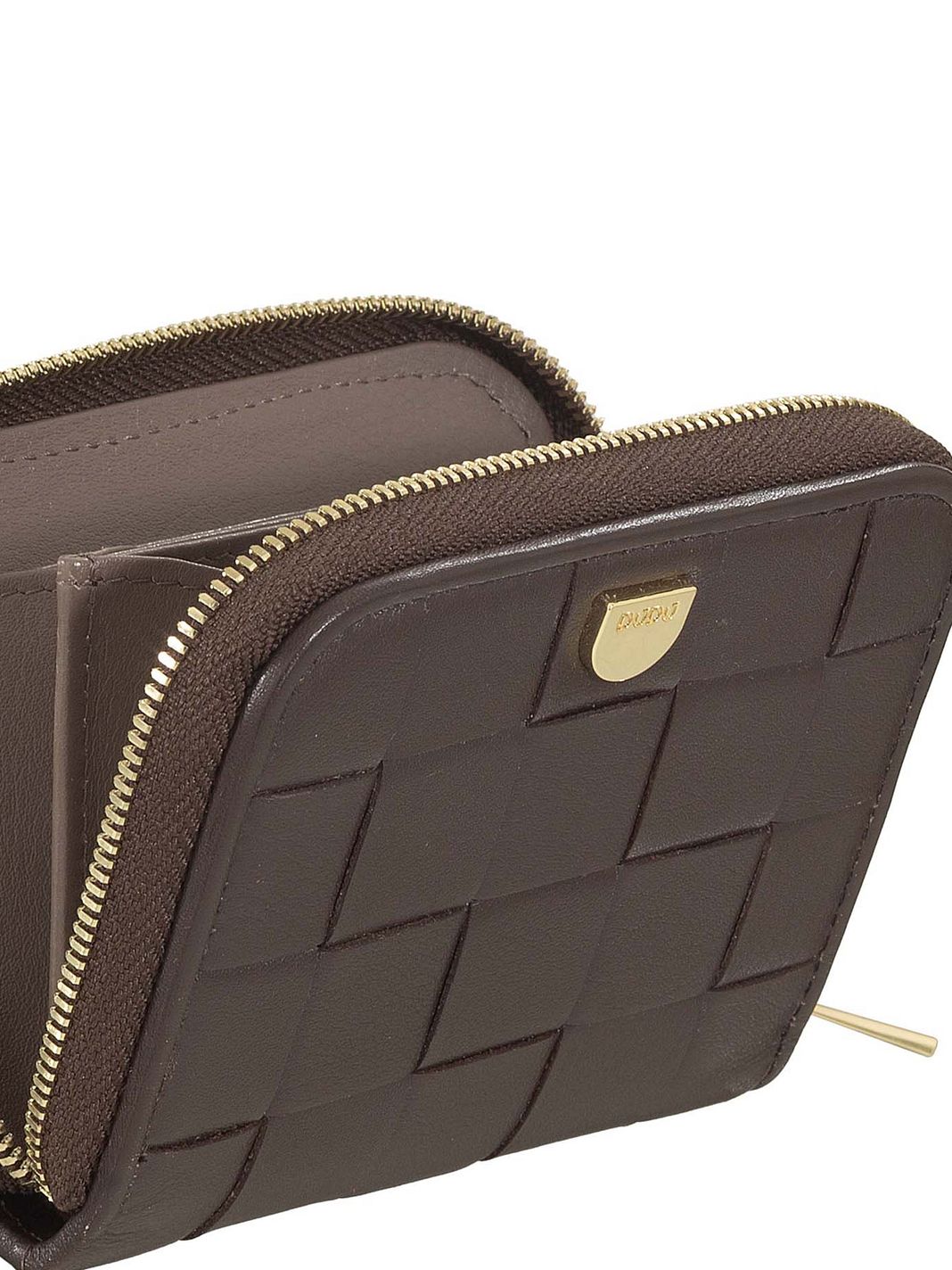 DuDu Woven Cartera Piel natural 10 cm DuDu Woven Cartera Piel natural 10 cm
