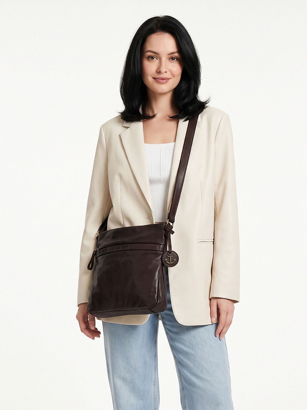 Harbour 2nd River Crossbody-väska Läder 26 cm Harbour 2nd River Crossbody-väska Läder 26 cm