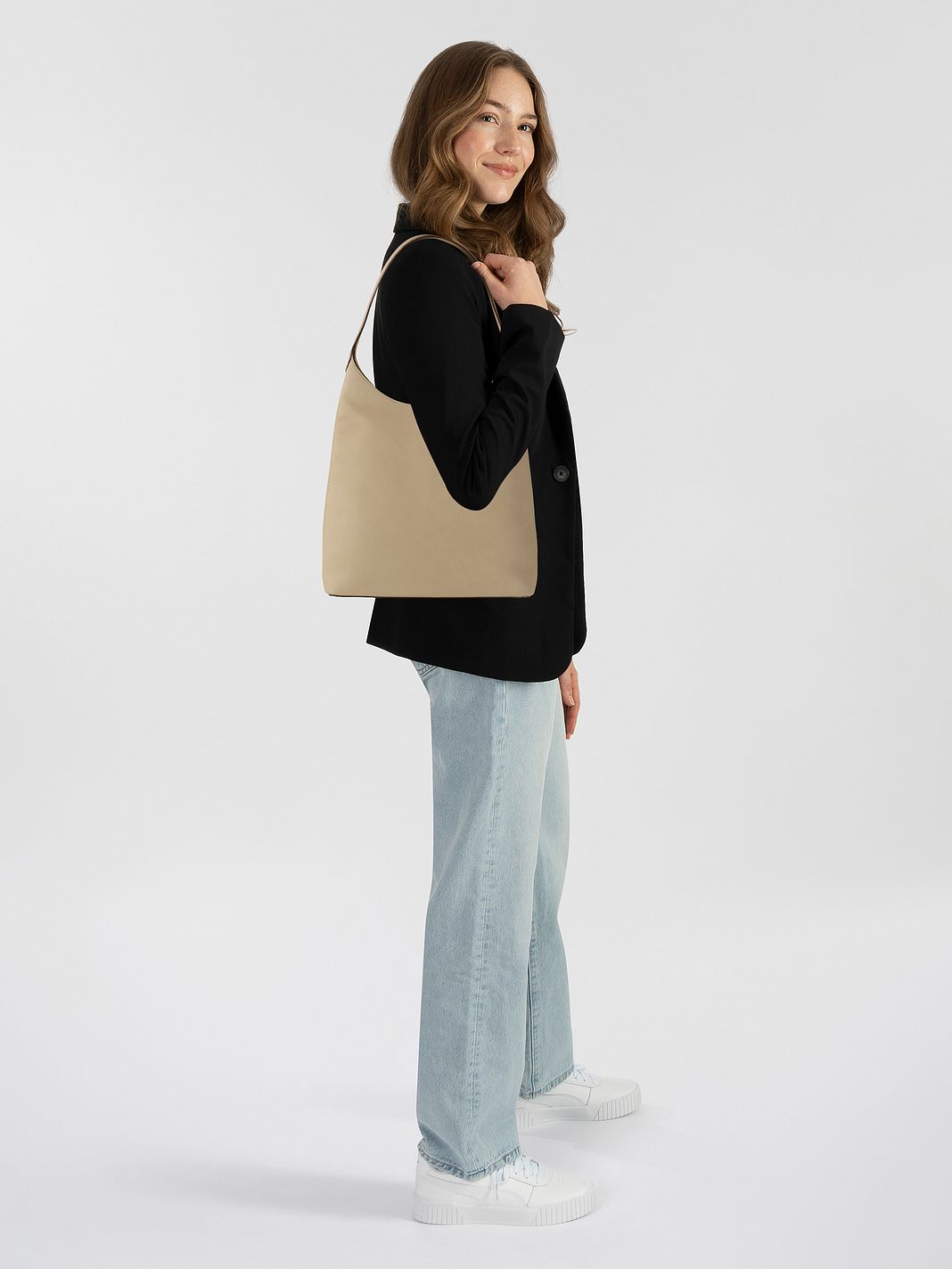 Boss Lenah Borsa a spalla Vera Pelle 29 cm