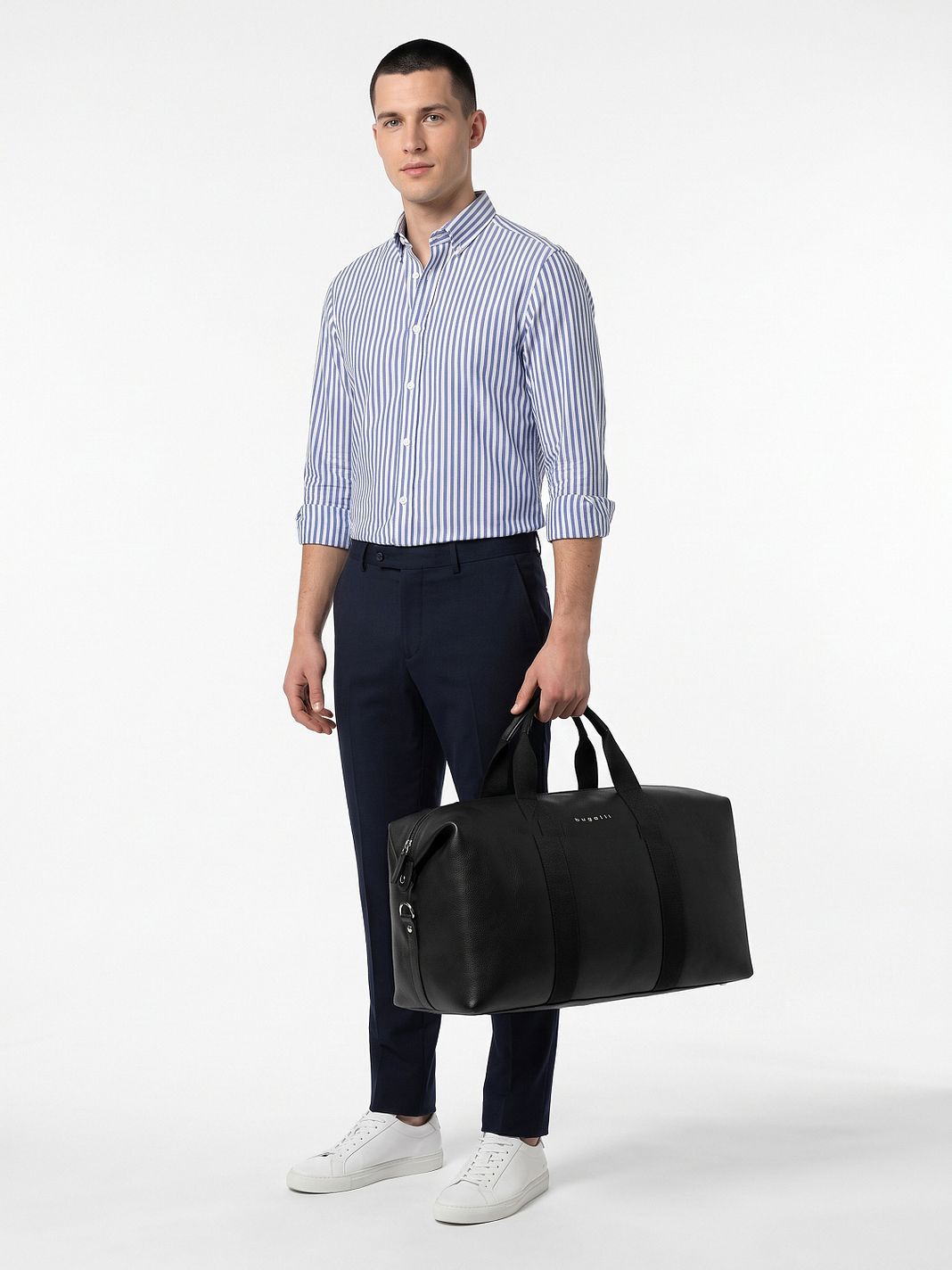 bugatti Valencia Borsa da viaggio Weekender Vera Pelle 55 cm
