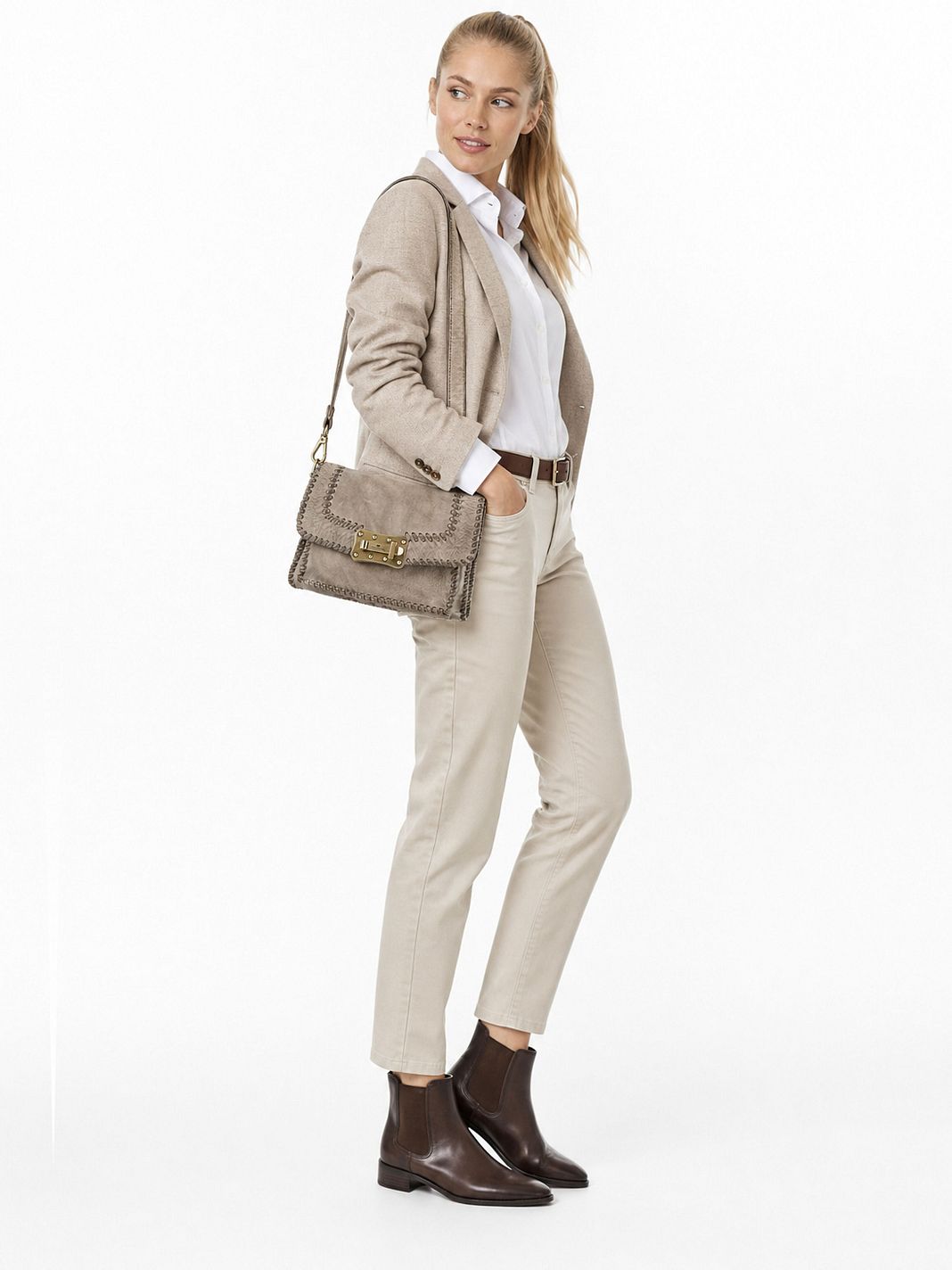 Campomaggi Agnese Borsa a spalla S Vera Pelle 22 cm Campomaggi Agnese Borsa a spalla S Vera Pelle 22 cm