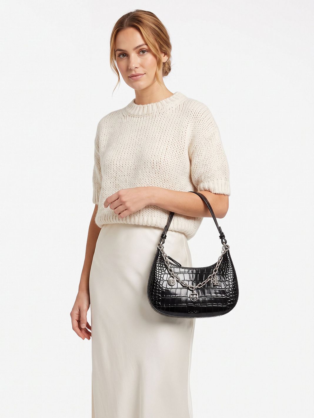 Lauren Ralph Lauren Marcy Olkalaukku Nahka 23.5 cm Lauren Ralph Lauren Marcy Olkalaukku Nahka 23.5 cm