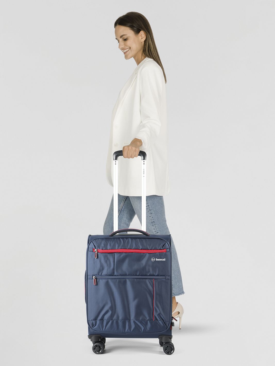 Benzi 5825 4-hjulig Kabinväska 55 cm med expansionsveck