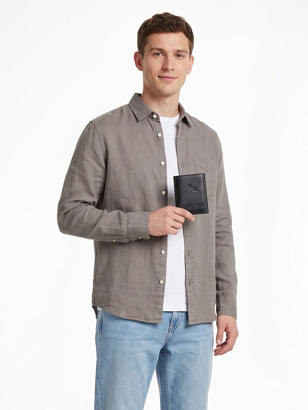 oxmox Leather Plånbok RFID-skydd Läder 12.5 cm