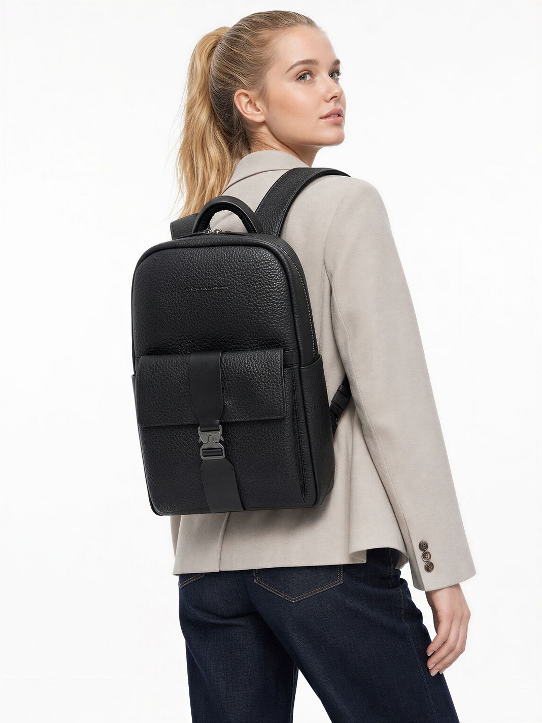 Piquadro Materia Denní batoh Kůže 48 cm Kapsa na notebook
