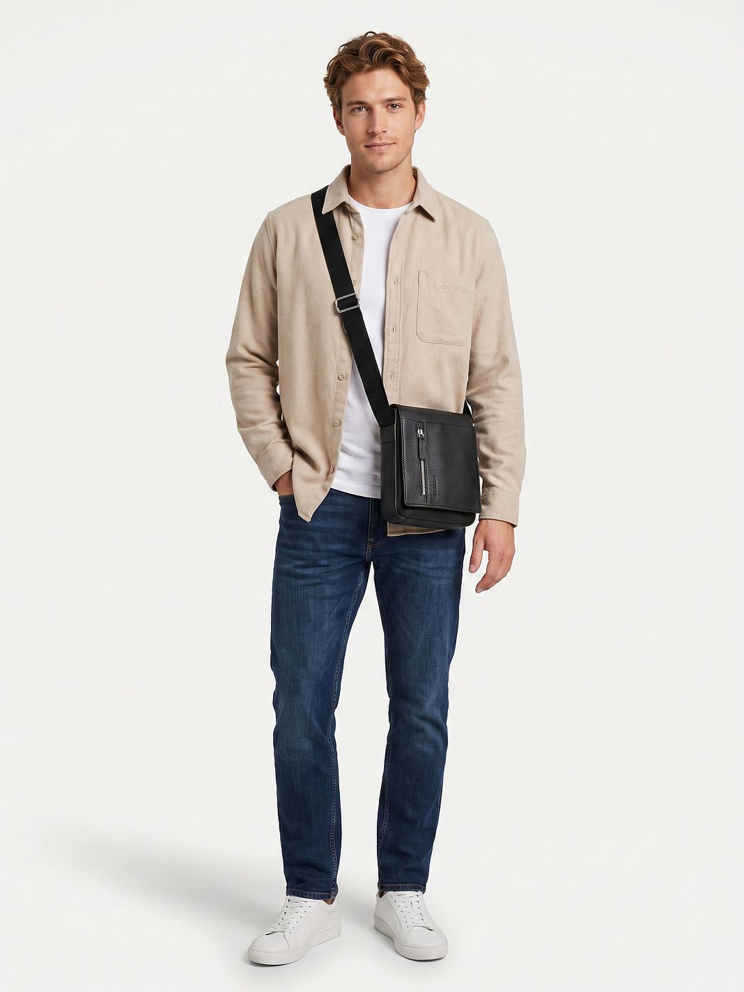 Strellson Kennington Crossbody-väska Läder 20 cm Strellson Kennington Crossbody-väska Läder 20 cm