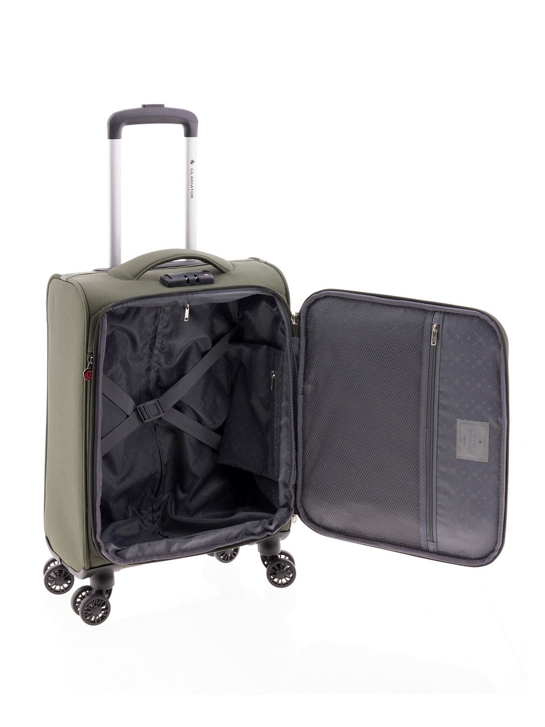 Gladiator 3700 4 ruote Trolley cabina 55 cm espandibile Gladiator 3700 4 ruote Trolley cabina 55 cm espandibile