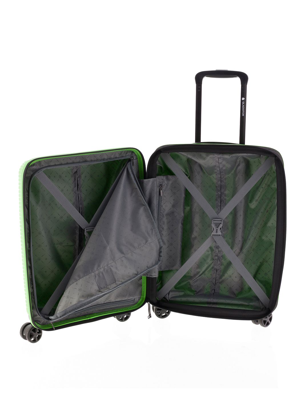 Gladiator 2800 4 ruedas Maleta de cabina 55 cm Con asa expansible