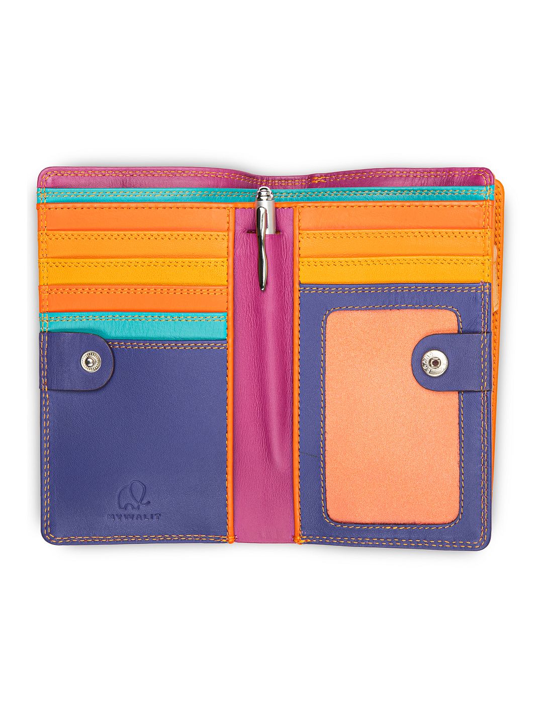 Mywalit Portafoglio Protezione RFID Vera Pelle 8 cm Mywalit Portafoglio Protezione RFID Vera Pelle 8 cm