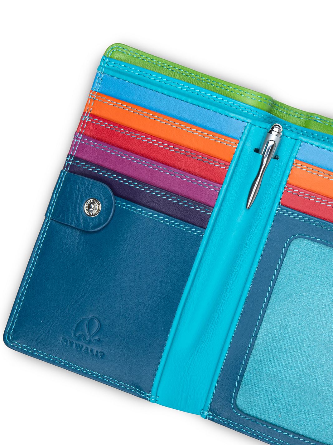 Mywalit Portafoglio Protezione RFID Vera Pelle 8 cm Mywalit Portafoglio Protezione RFID Vera Pelle 8 cm