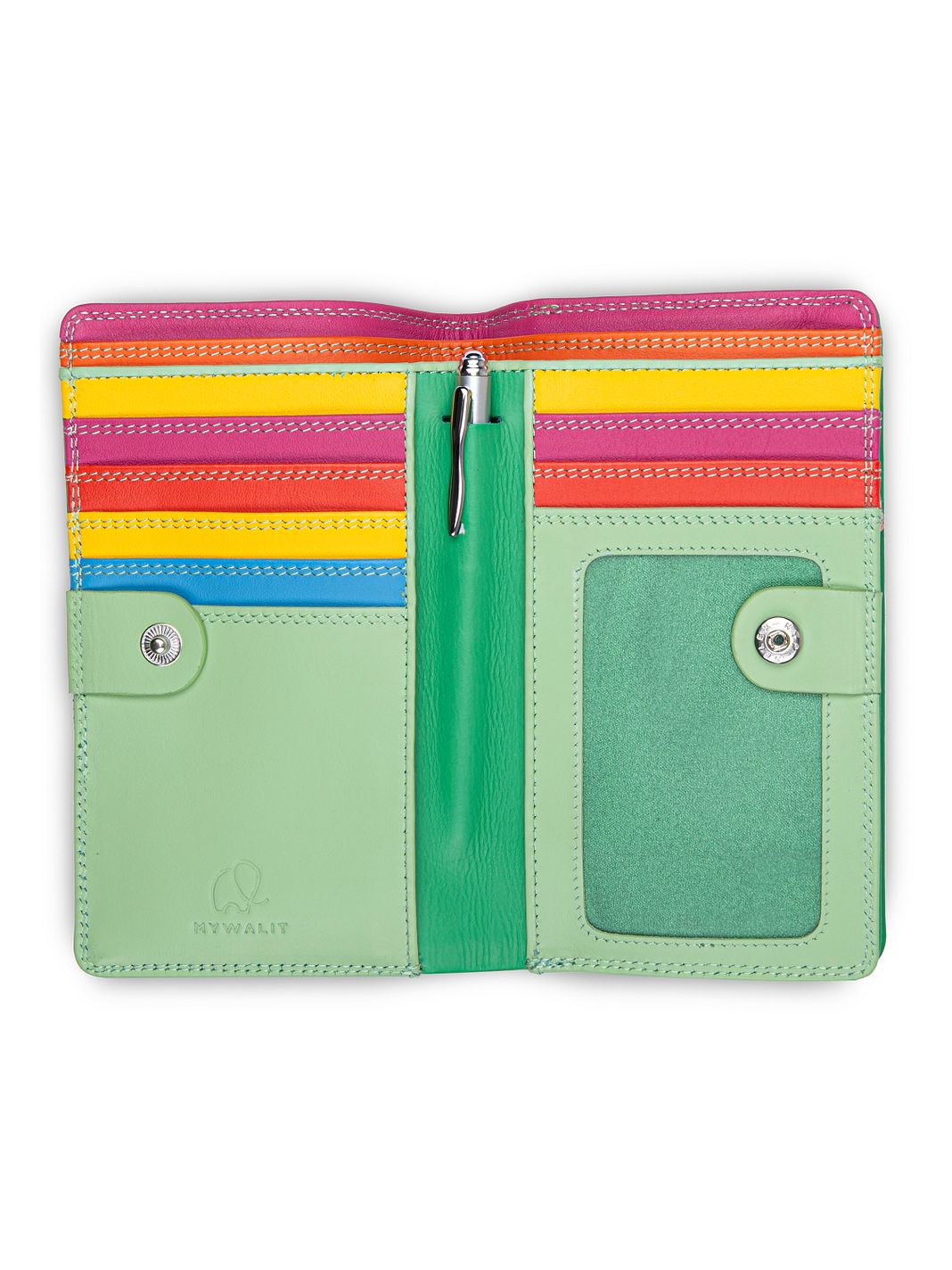 Mywalit Portafoglio Protezione RFID Vera Pelle 8 cm Mywalit Portafoglio Protezione RFID Vera Pelle 8 cm