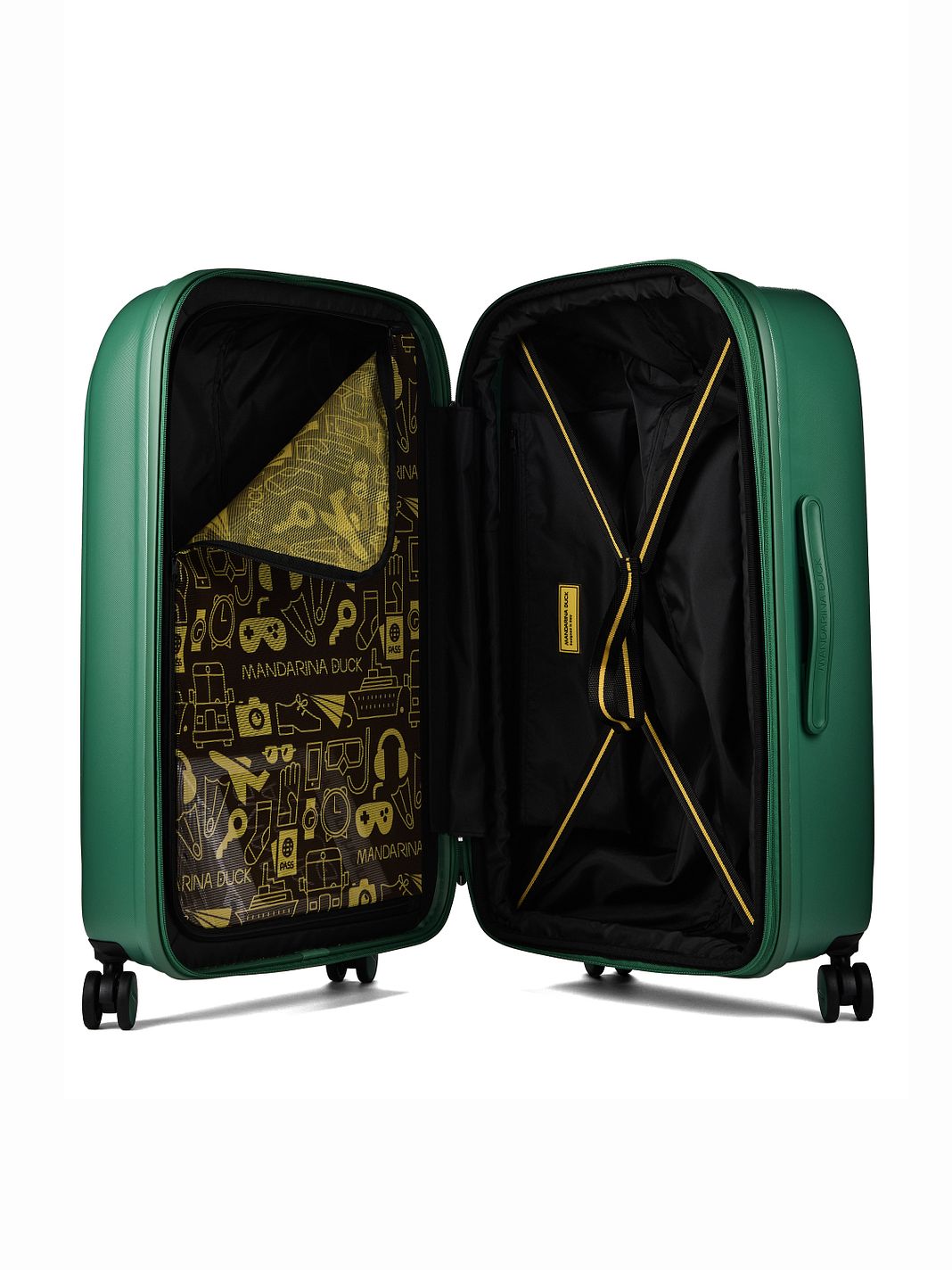 Mandarina Duck Logoduck + 4 ruote Carrello M 69 cm Mandarina Duck Logoduck + 4 ruote Carrello M 69 cm