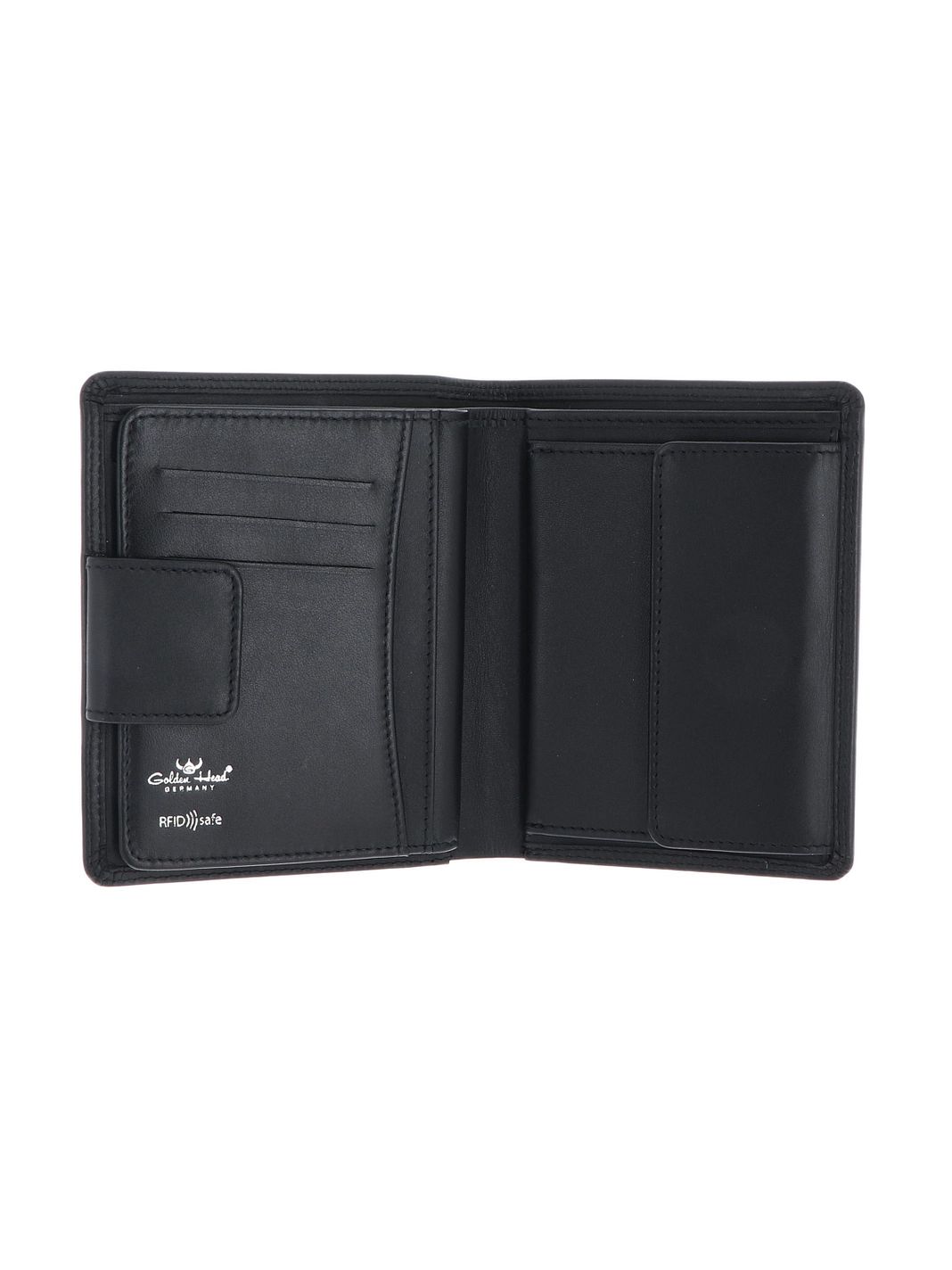 Golden Head Polo Portafoglio Protezione RFID Vera Pelle 13 cm