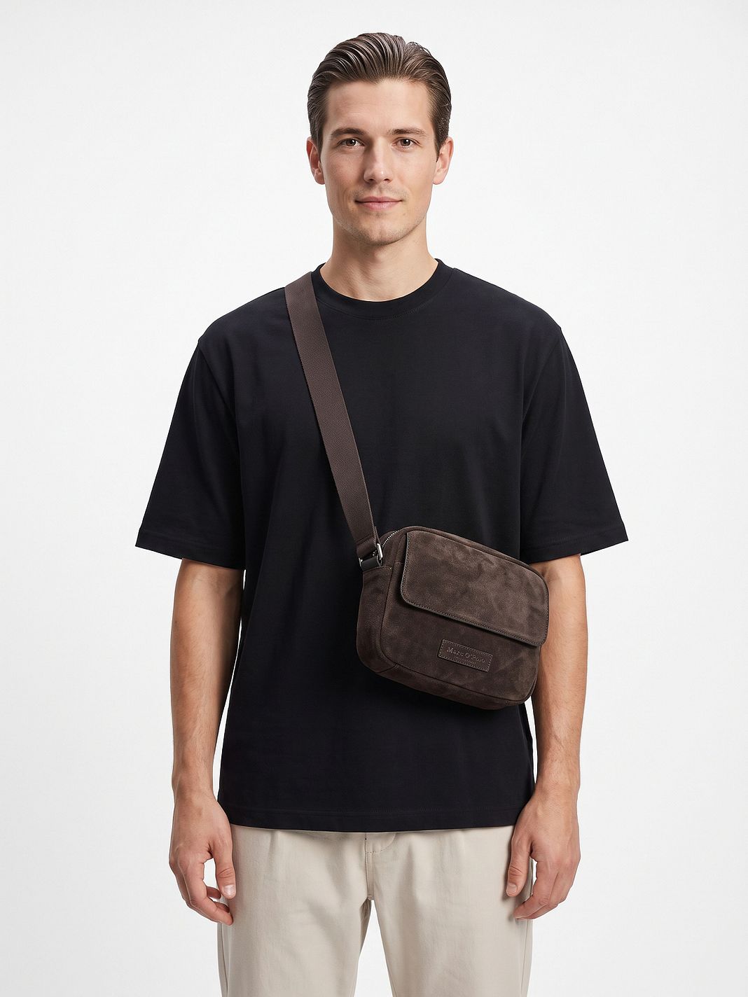 Marc O'Polo Bolso bandolera Piel natural 24 cm