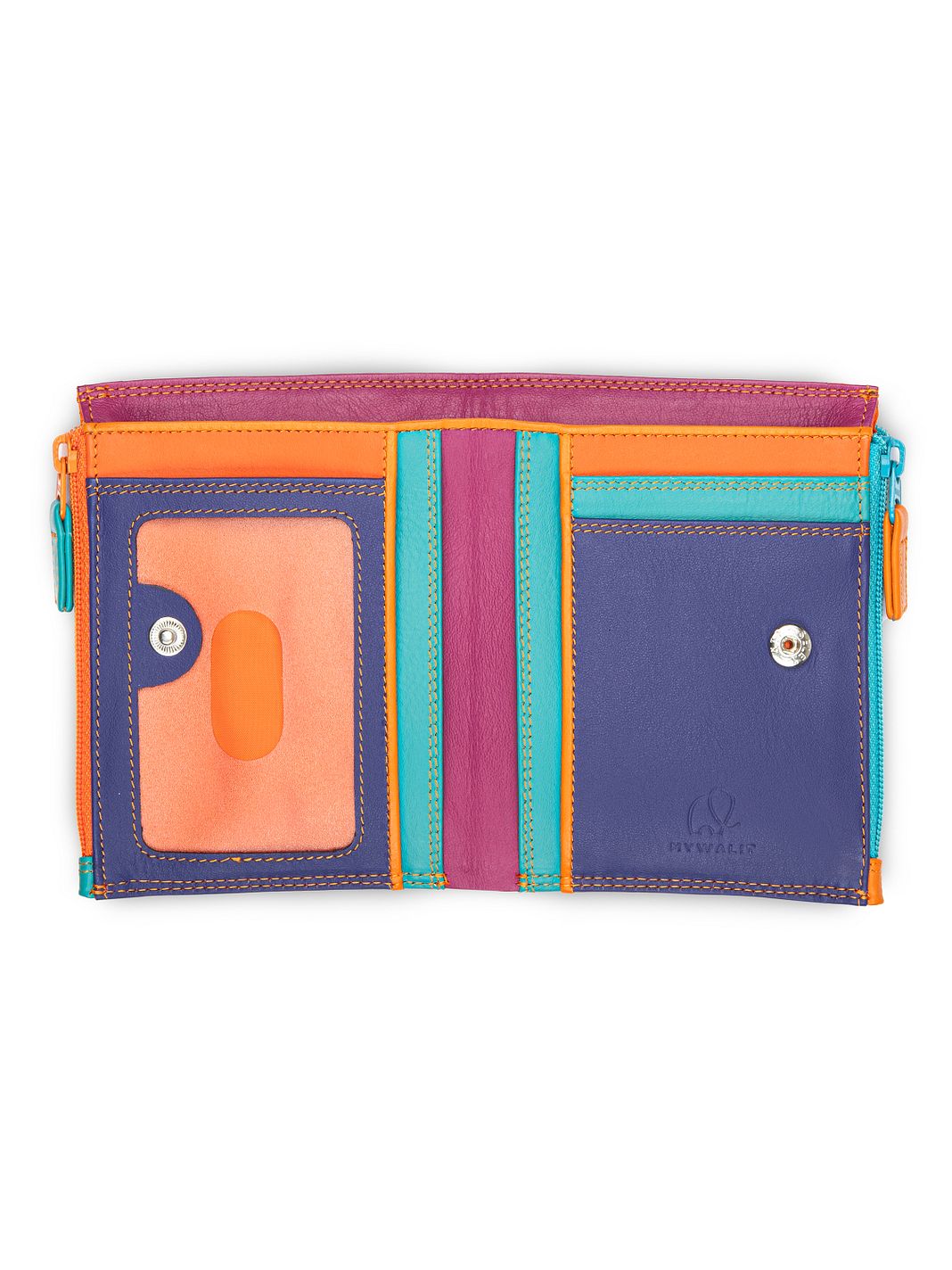 Mywalit Portafoglio Protezione RFID Vera Pelle 9 cm Mywalit Portafoglio Protezione RFID Vera Pelle 9 cm