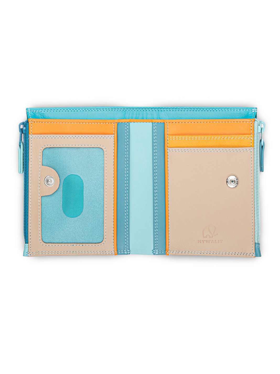 Mywalit Portafoglio Protezione RFID Vera Pelle 9 cm Mywalit Portafoglio Protezione RFID Vera Pelle 9 cm