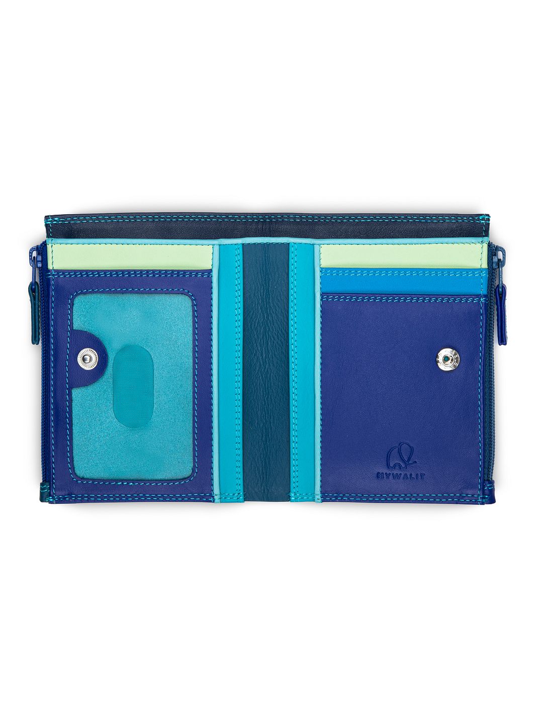 Mywalit Portafoglio Protezione RFID Vera Pelle 9 cm Mywalit Portafoglio Protezione RFID Vera Pelle 9 cm