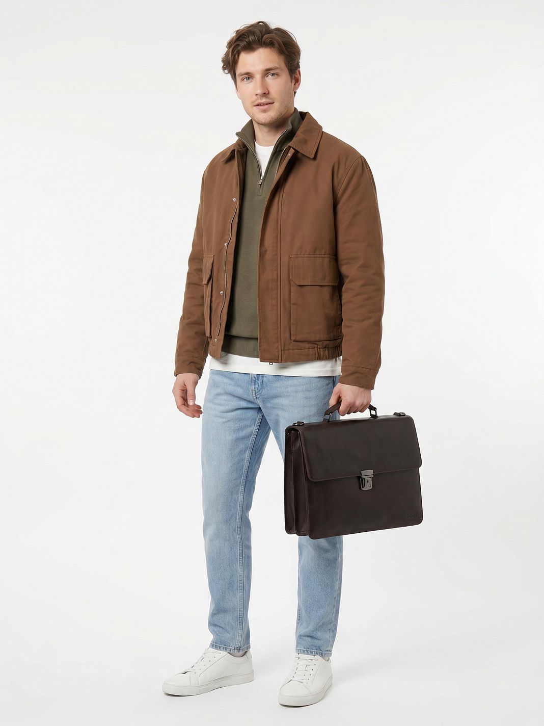 Jost London Cartella Vera Pelle 40 cm Vano porta PC Jost London Cartella Vera Pelle 40 cm Vano porta PC