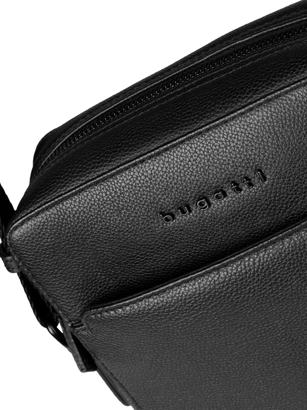 bugatti Black Borsa a tracolla Vera Pelle 20 cm bugatti Black Borsa a tracolla Vera Pelle 20 cm