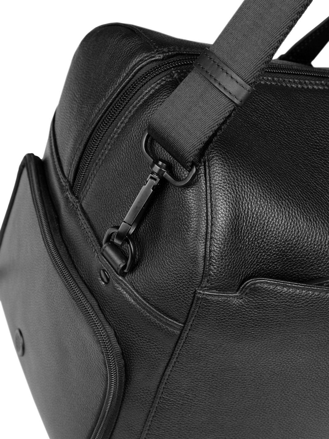 bugatti Black Borsa da viaggio Weekender Vera Pelle 50 cm bugatti Black Borsa da viaggio Weekender Vera Pelle 50 cm
