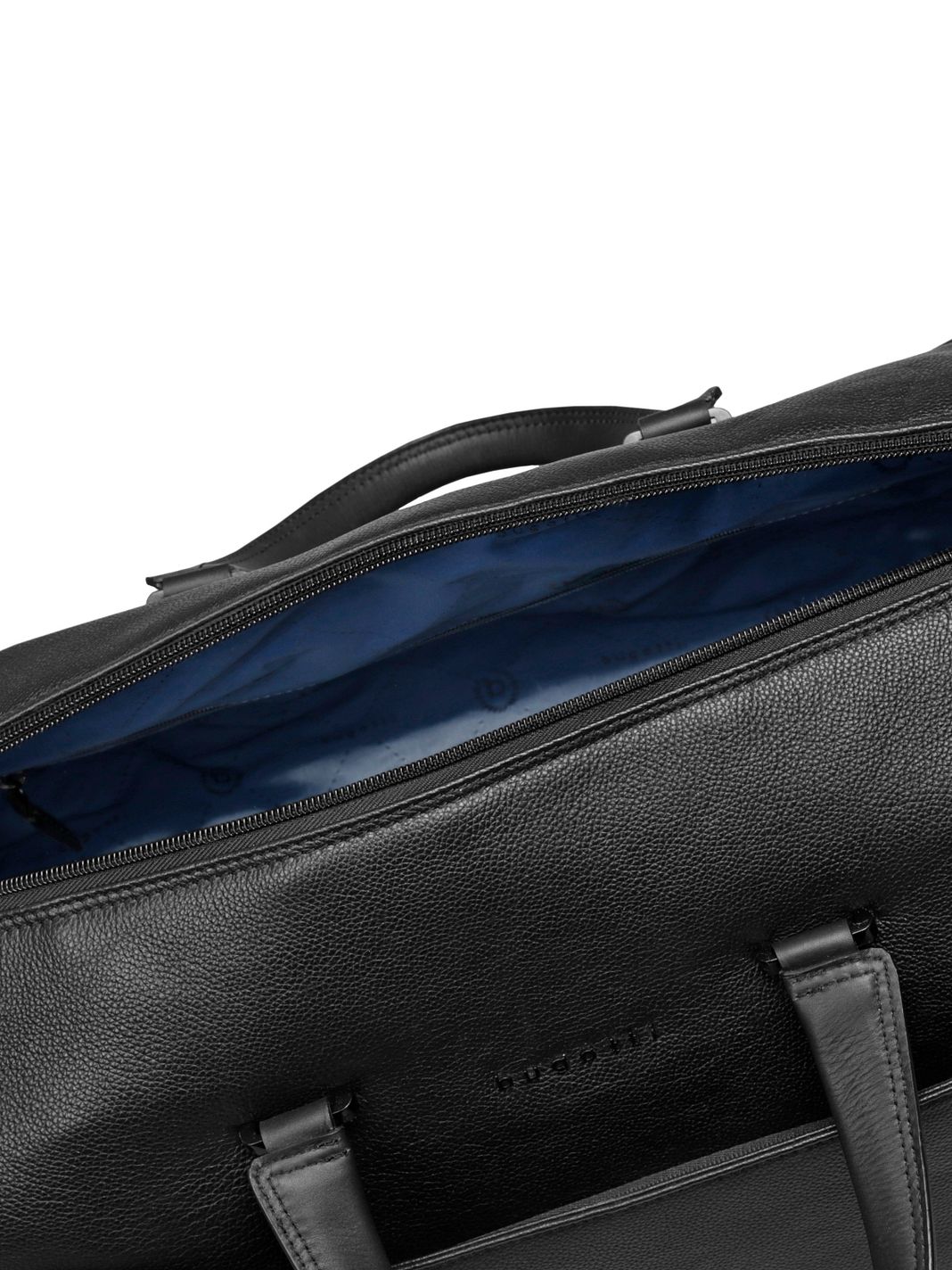 bugatti Black Borsa da viaggio Weekender Vera Pelle 50 cm bugatti Black Borsa da viaggio Weekender Vera Pelle 50 cm
