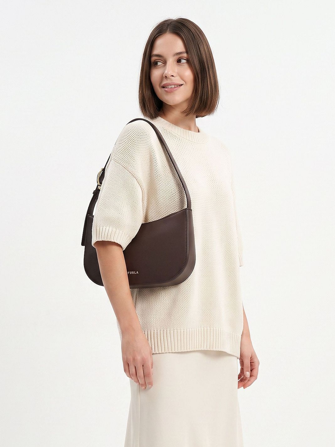Furla Sara Borsa a spalla S Vera Pelle 23.5 cm Furla Sara Borsa a spalla S Vera Pelle 23.5 cm