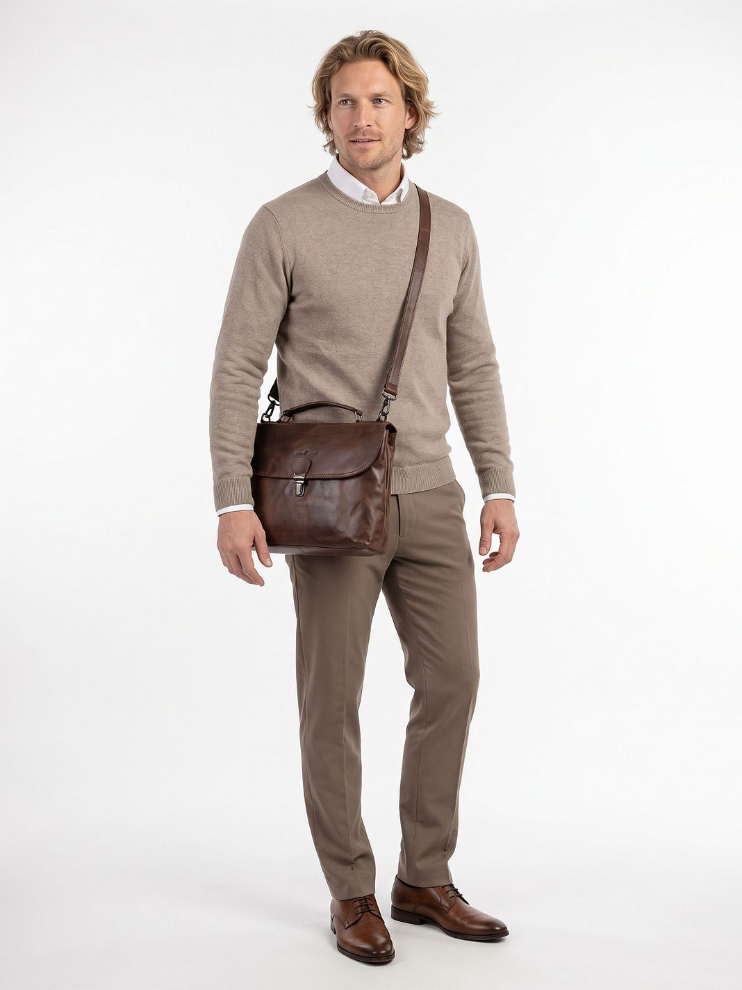 Greenburry Newport Bolso Piel natural 29 cm