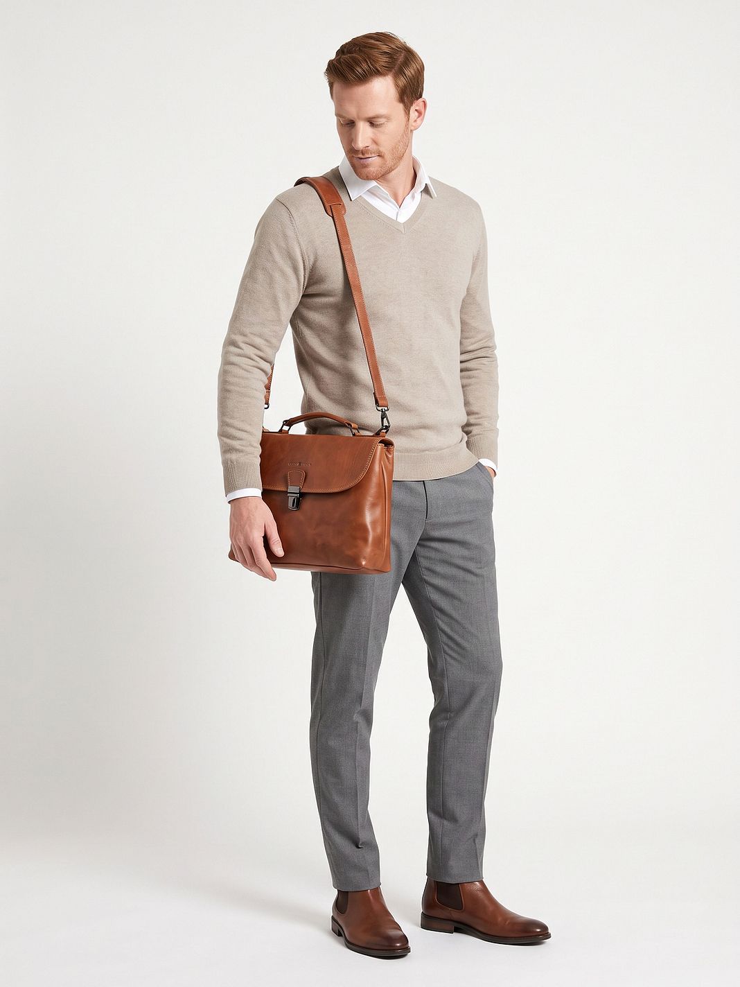 Greenburry Newport Bolso Piel natural 29 cm
