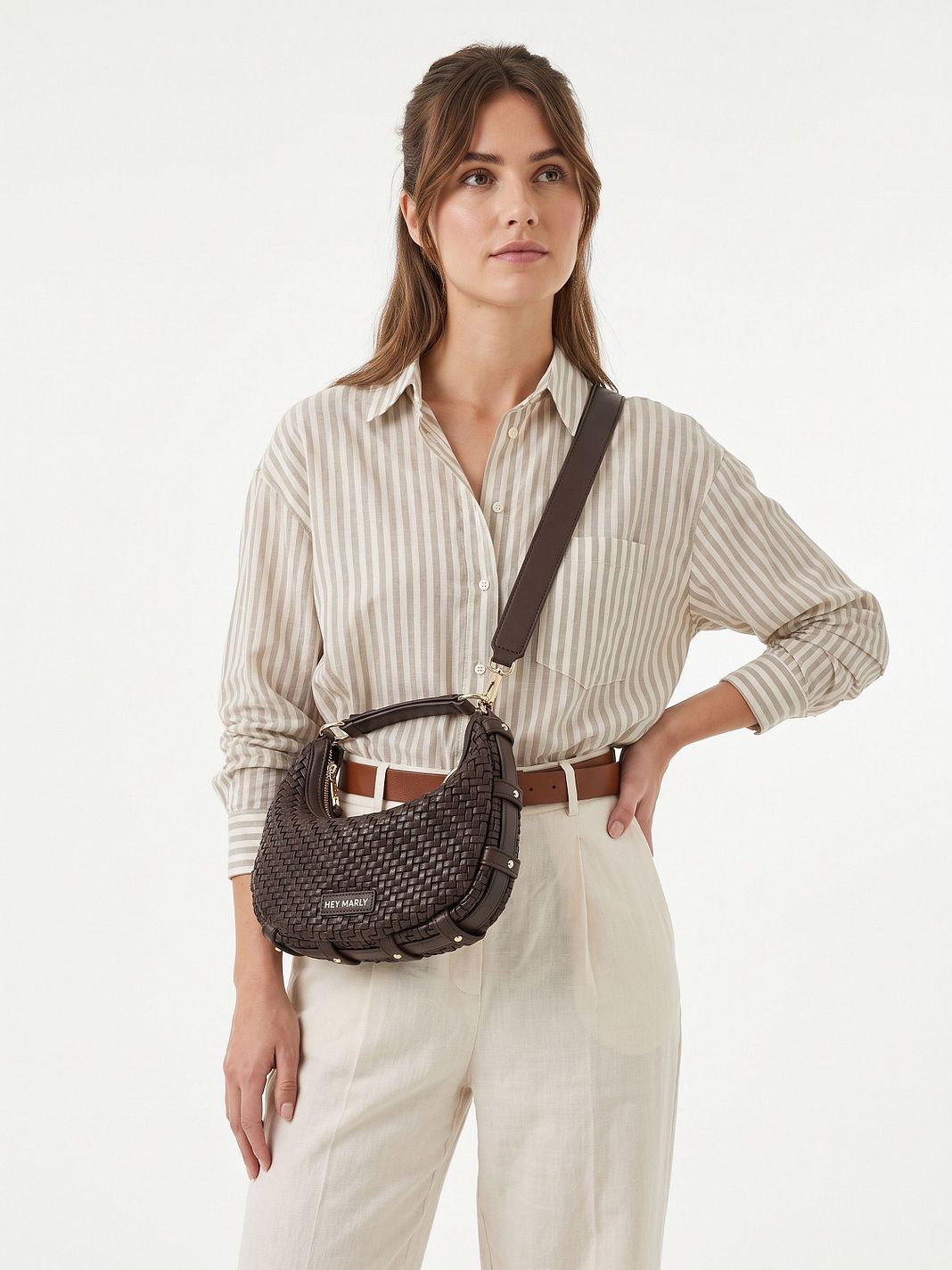 Hey Marly Lifetime Sister Woven Borsa a tracolla S 26 cm Hey Marly Lifetime Sister Woven Borsa a tracolla S 26 cm