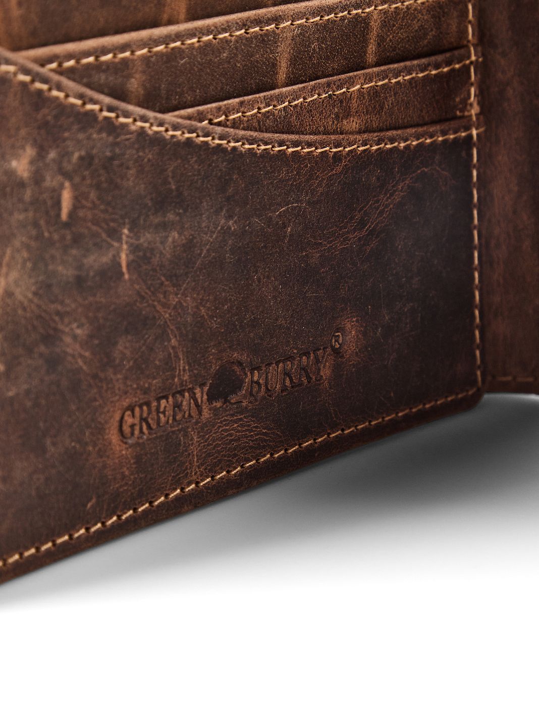 Greenburry Karpfen Cartera Piel natural 12 cm Greenburry Karpfen Cartera Piel natural 12 cm