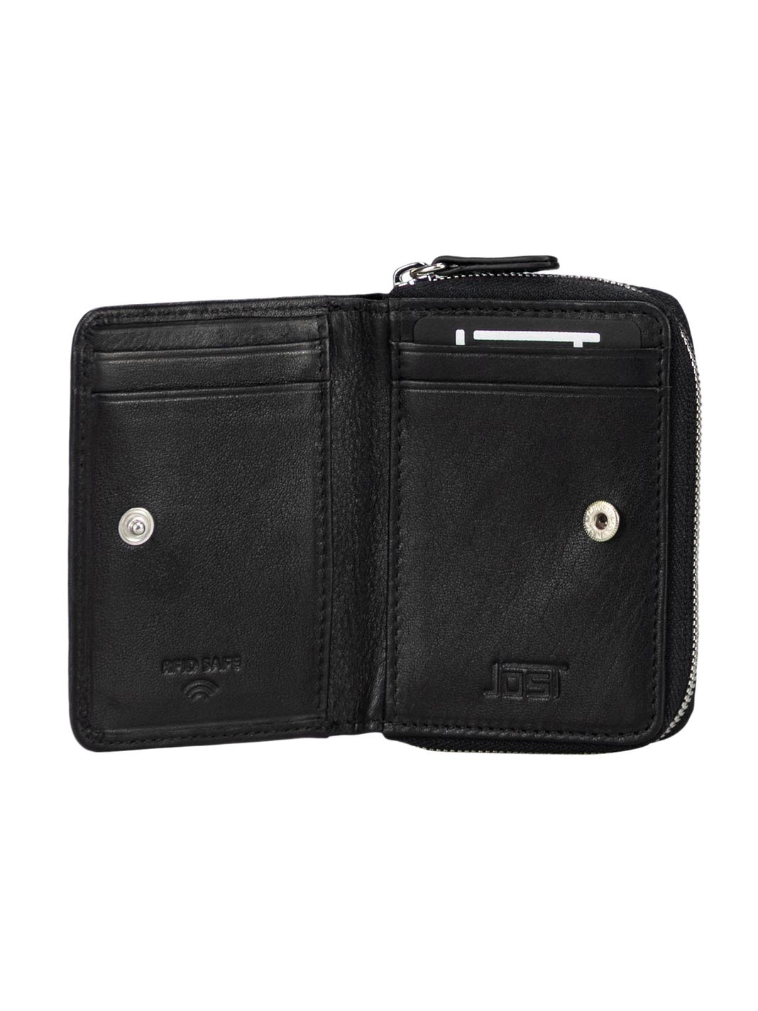 Jost Odense Portafoglio Protezione RFID Vera Pelle 10 cm