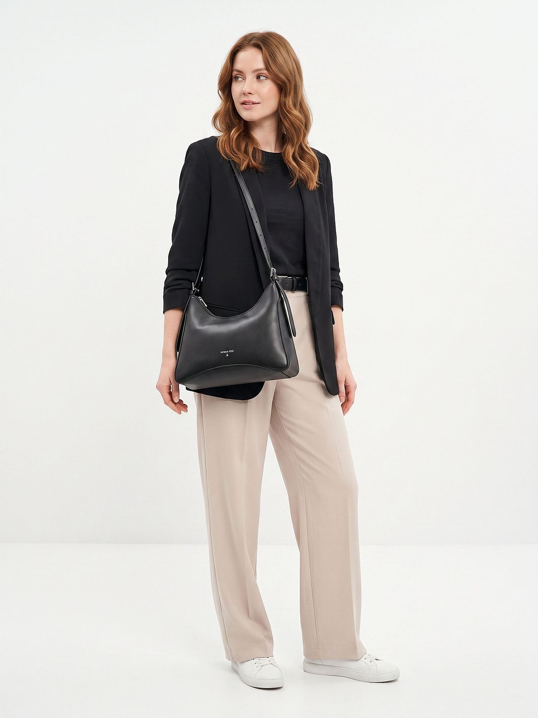 Patrizia Pepe Crossbody-väska Läder 30 cm