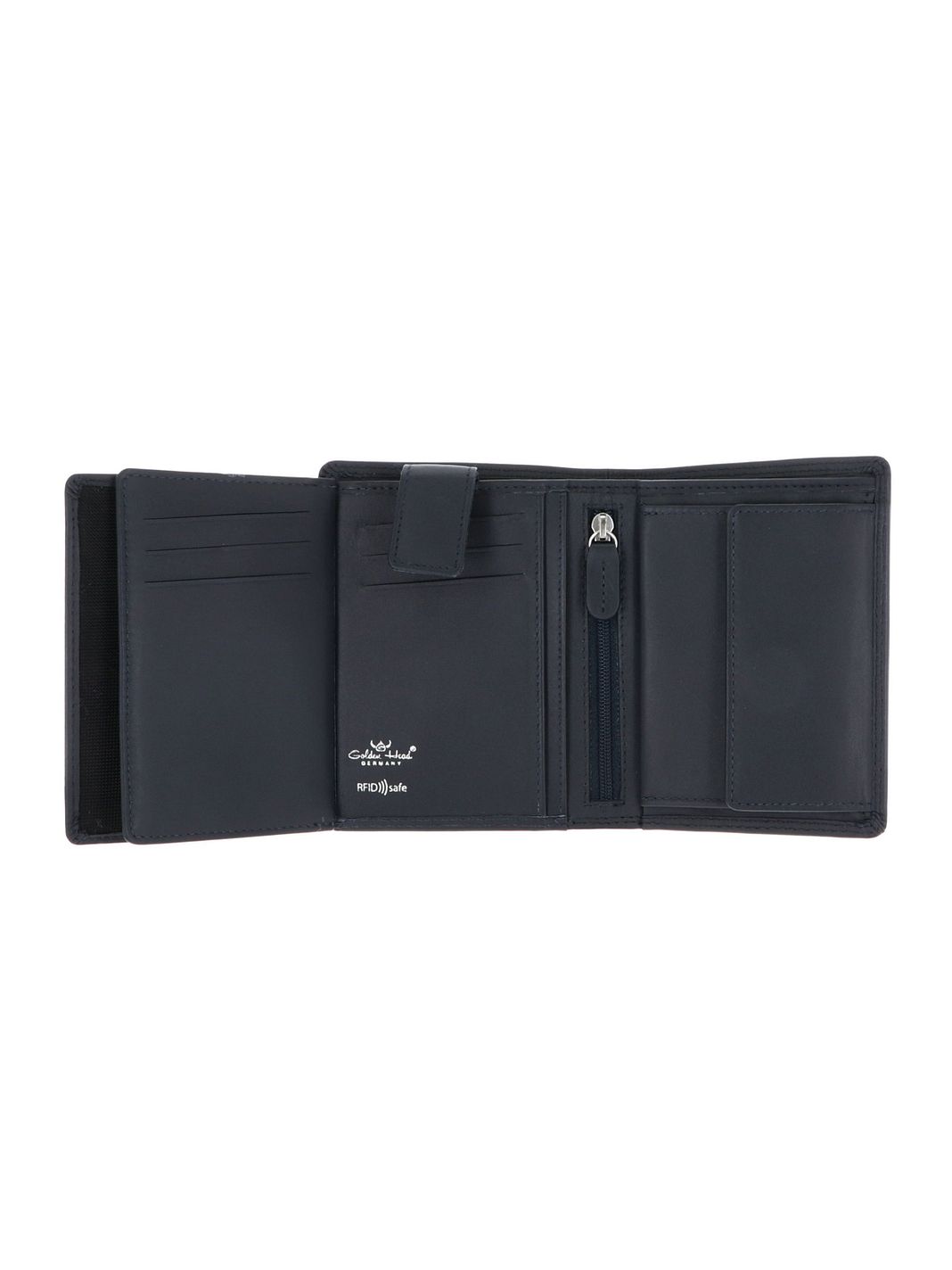 Golden Head Polo Portafoglio Protezione RFID Vera Pelle 12.5 cm