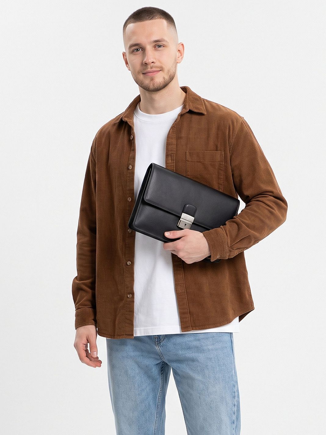 Golden Head Polo Pochette uomo Vera Pelle 23 cm Golden Head Polo Pochette uomo Vera Pelle 23 cm