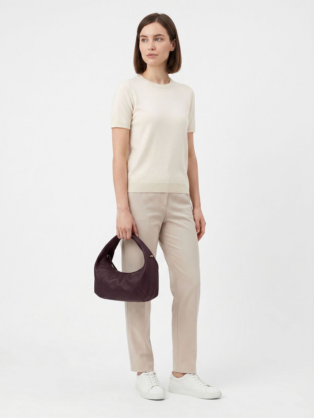 LES VISIONNAIRES Greta Bolso para hombre Piel natural 20 cm LES VISIONNAIRES Greta Bolso para hombre Piel natural 20 cm