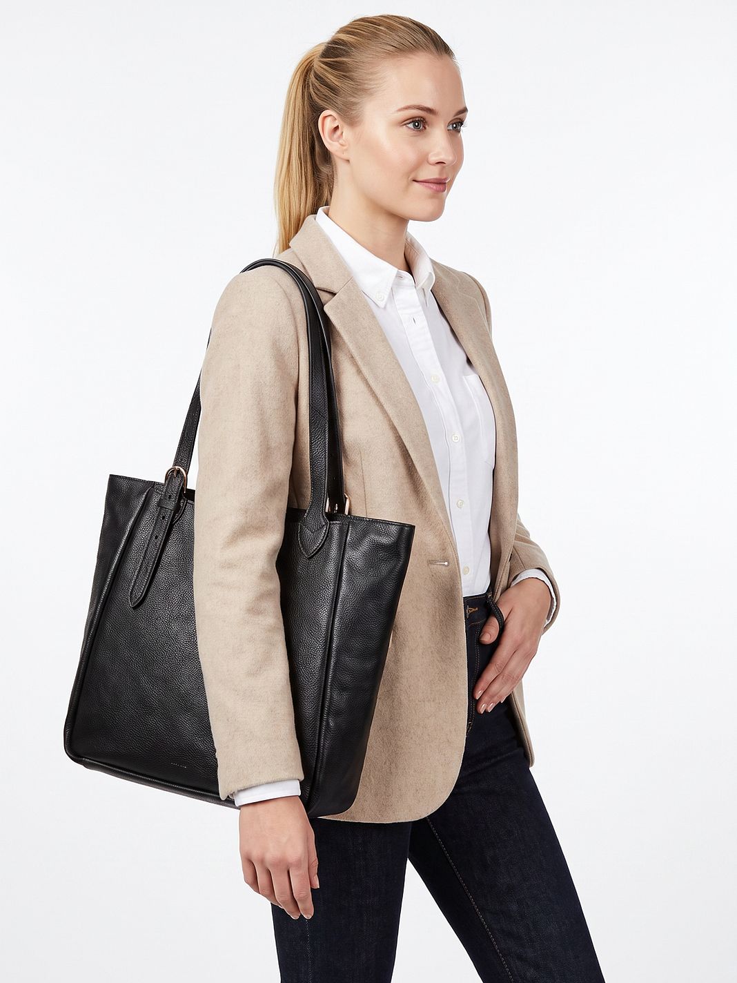 Fossil Evie Skuldertaske Læder 35 cm