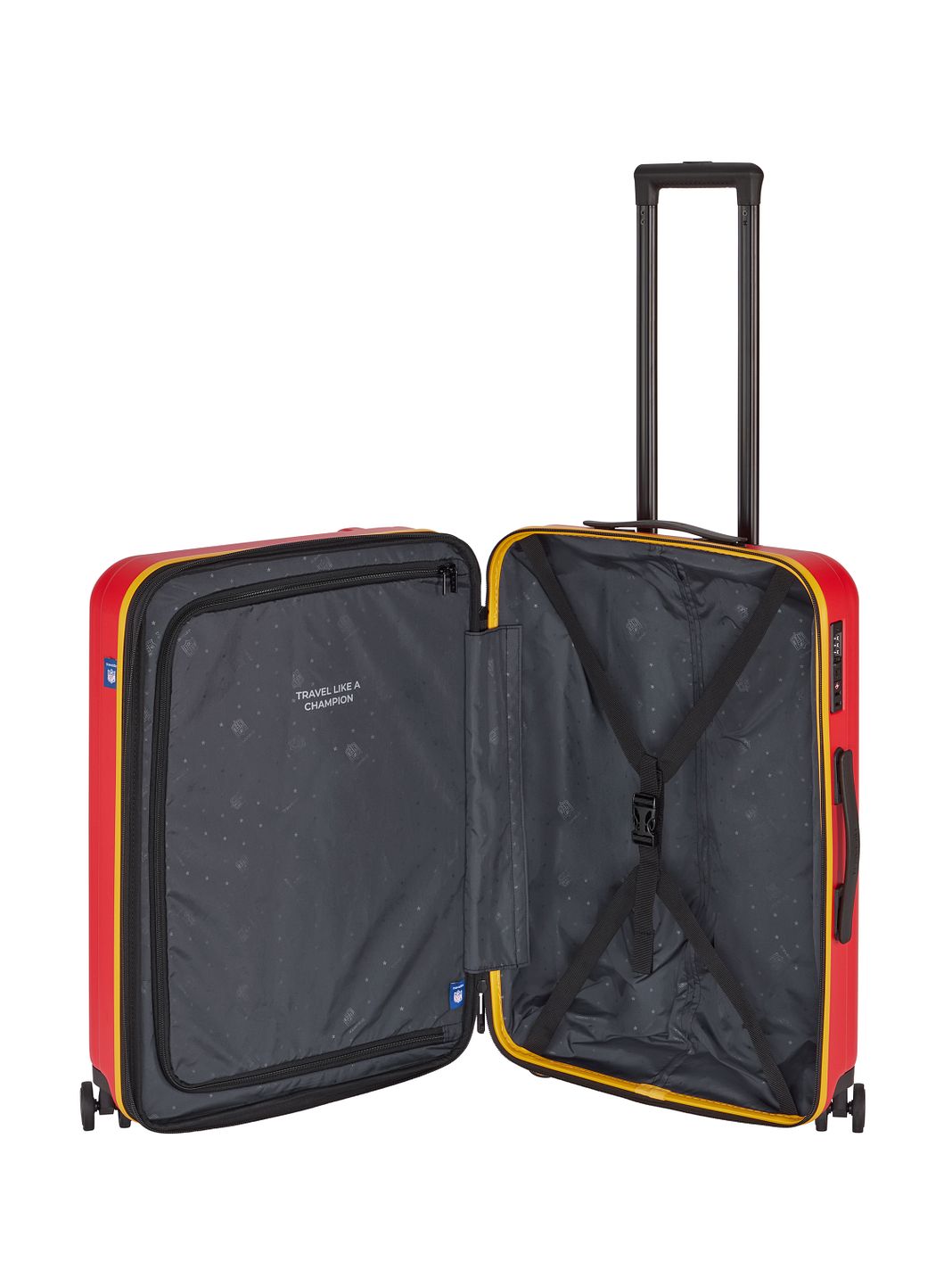 Travelite travelite x NFL 4-pyöräinen vetolaukku M 67 cm Laajennettava Travelite travelite x NFL 4-pyöräinen vetolaukku M 67 cm Laajennettava