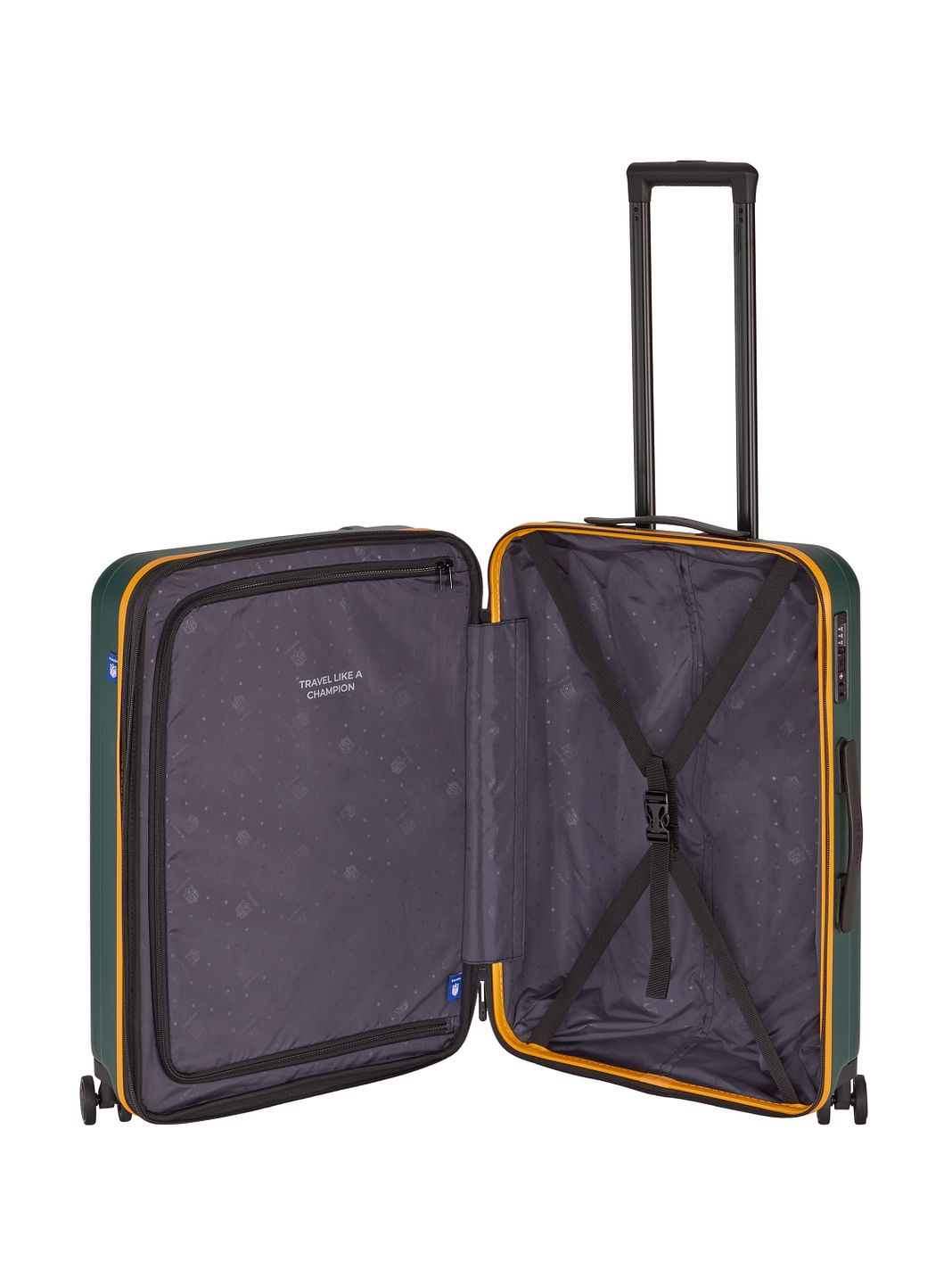 Travelite travelite x NFL 4-pyöräinen vetolaukku M 67 cm Laajennettava Travelite travelite x NFL 4-pyöräinen vetolaukku M 67 cm Laajennettava