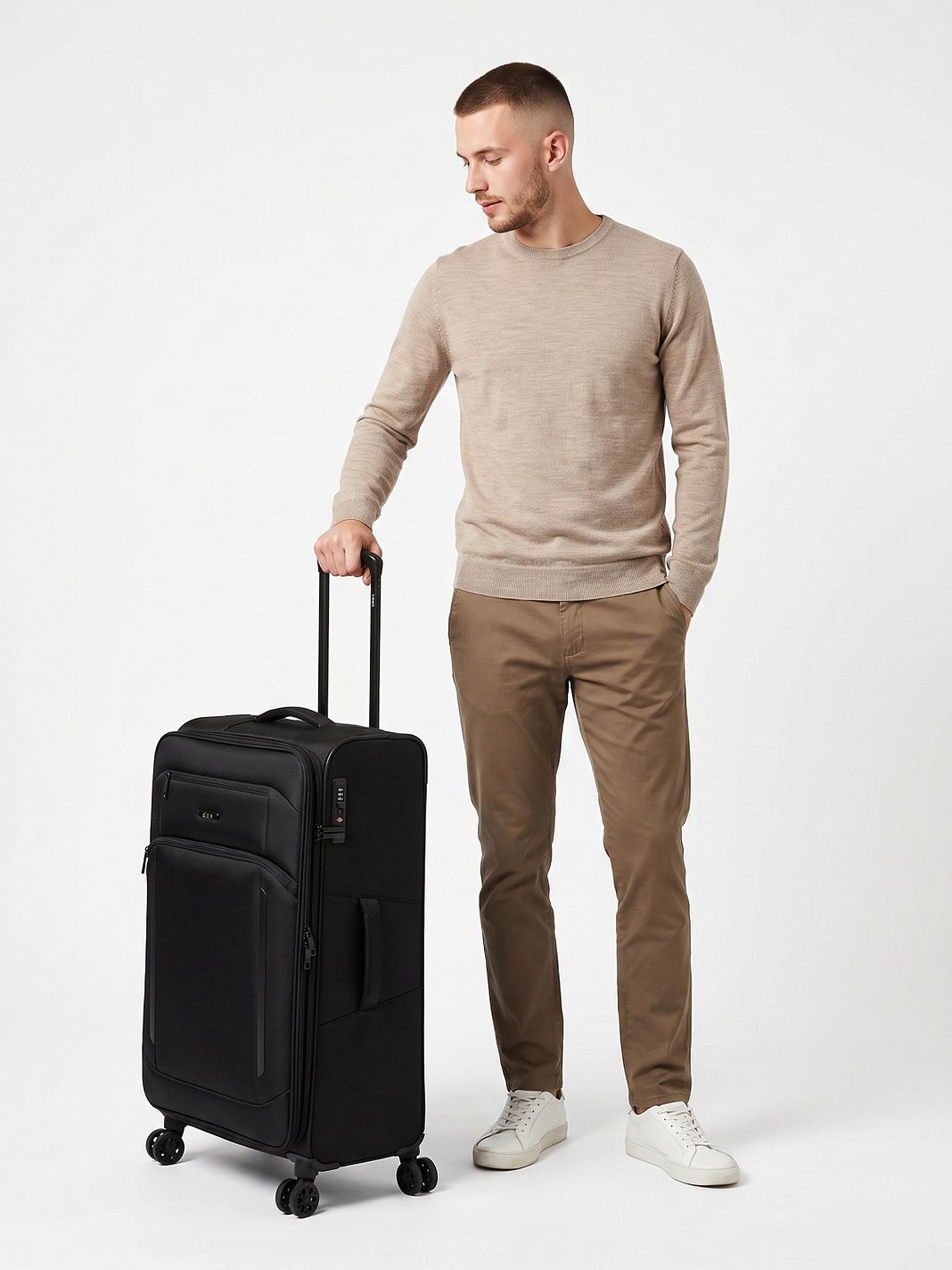 d & n Travel Line 9804 4-hjulet Kuffert L 78 cm med ekspansion d & n Travel Line 9804 4-hjulet Kuffert L 78 cm med ekspansion