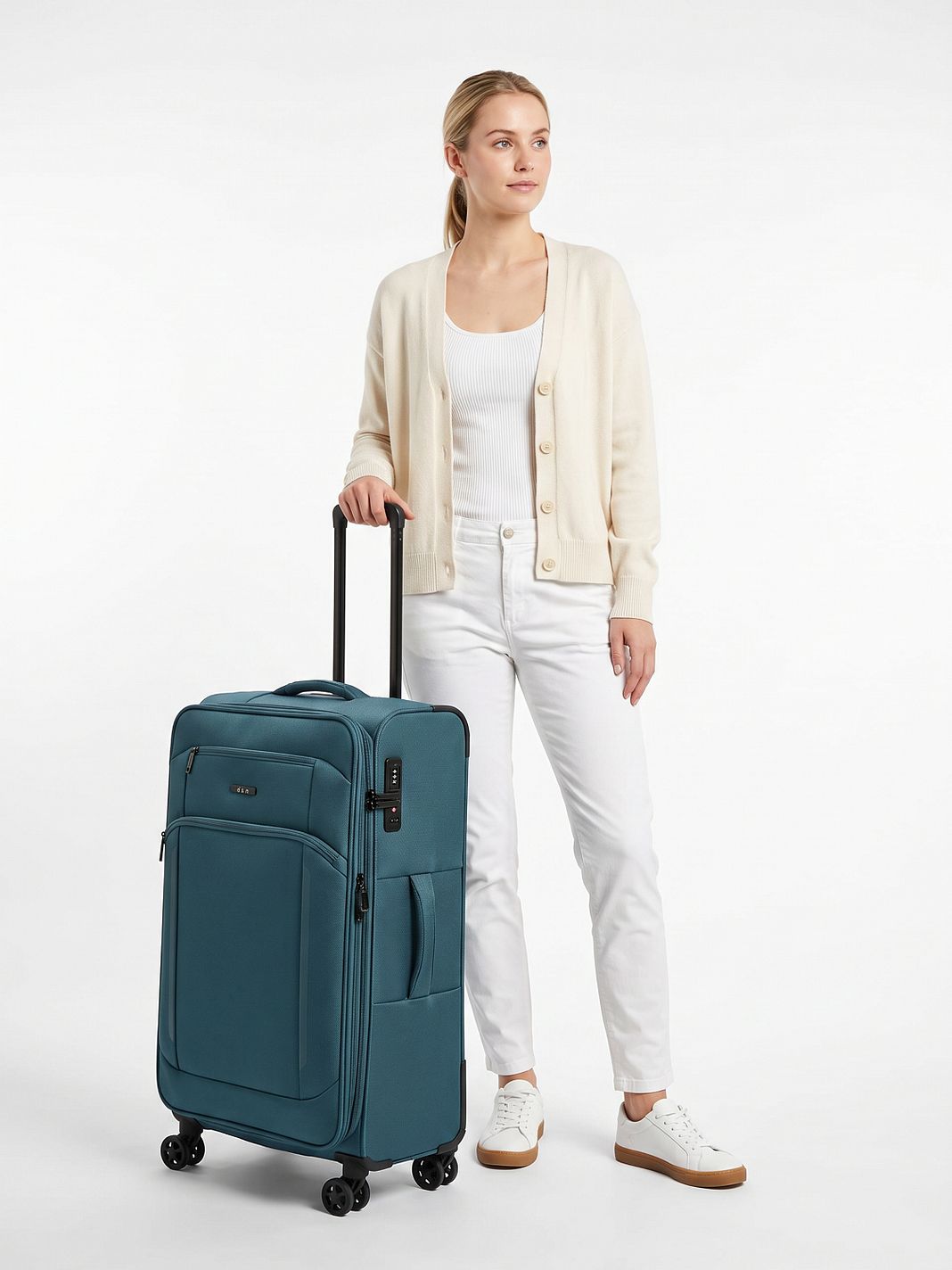 d & n Travel Line 9804 4-pyöräinen vetolaukku L 78 cm Laajennettava d & n Travel Line 9804 4-pyöräinen vetolaukku L 78 cm Laajennettava
