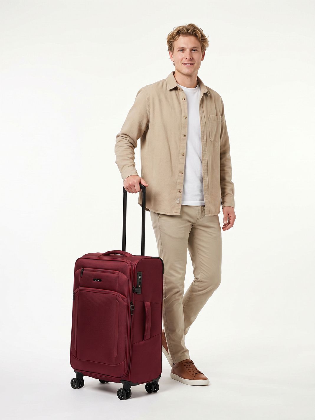 d & n Travel Line 9804 4-pyöräinen vetolaukku M 68 cm Laajennettava d & n Travel Line 9804 4-pyöräinen vetolaukku M 68 cm Laajennettava