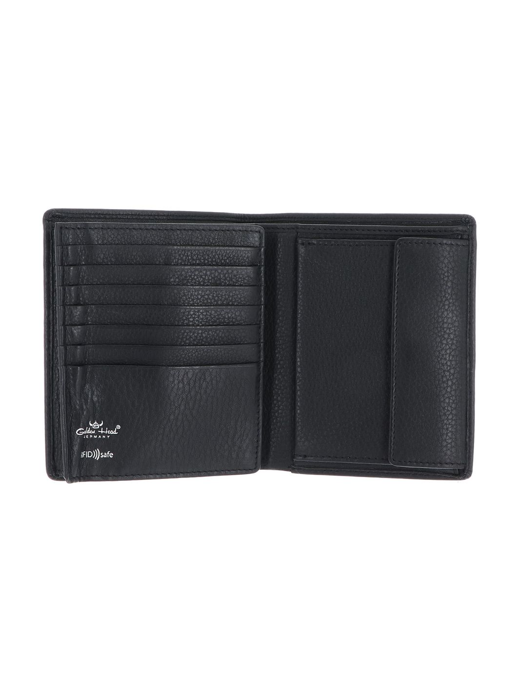Golden Head Capri Portafoglio Protezione RFID Vera Pelle 12 cm Golden Head Capri Portafoglio Protezione RFID Vera Pelle 12 cm