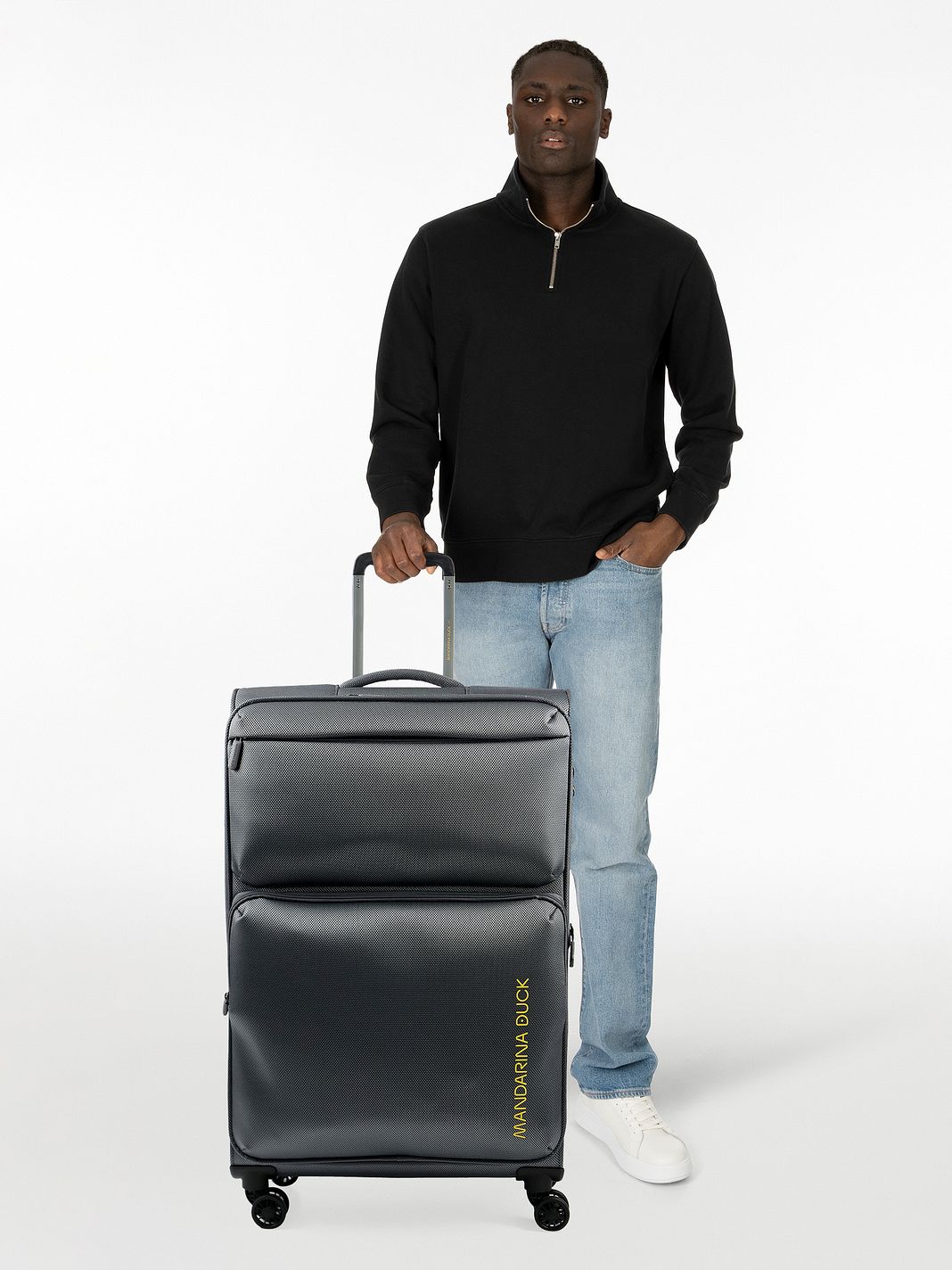 Mandarina Duck Zephyr 4-pyöräinen vetolaukku L 78 cm Laajennettava