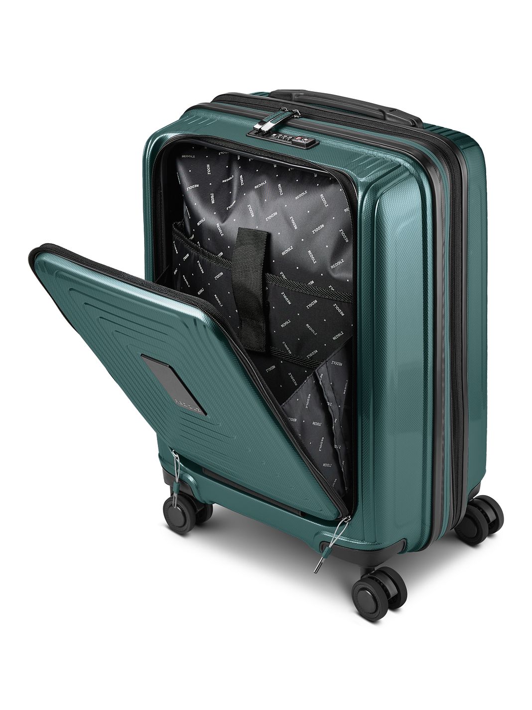 Redolz Essentials14 Set di valigie a 4 ruote Astuccio, 4 pezzi, con scomparto espandibile per laptop Redolz Essentials14 Set di valigie a 4 ruote Astuccio, 4 pezzi, con scomparto espandibile per laptop
