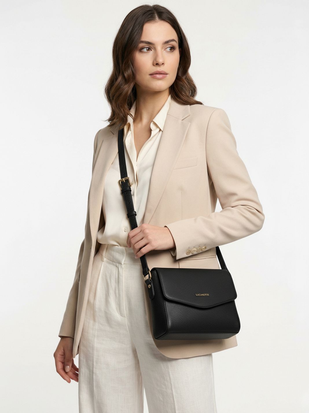 Lazarotti Bolsa de hombro de piel «Bologna» de 22 cm Lazarotti Bolsa de hombro de piel «Bologna» de 22 cm