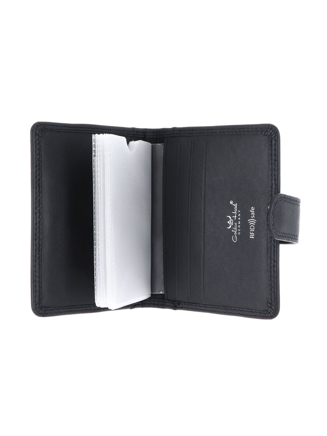 Golden Head Polo Custodia per carta di credito Protezione RFID Vera Pelle 8 cm Golden Head Polo Custodia per carta di credito Protezione RFID Vera Pelle 8 cm