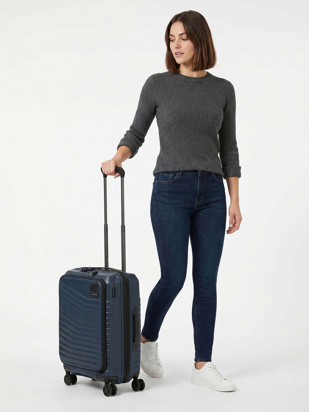 Samsonite Intuo 4 ruote Trolley cabina 55 cm Vano porta PC espandibile Samsonite Intuo 4 ruote Trolley cabina 55 cm Vano porta PC espandibile